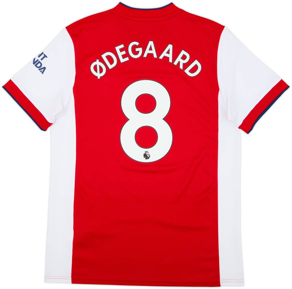 2021-22 Arsenal Home Shirt Odegaard #8 - 10/10 - (L)