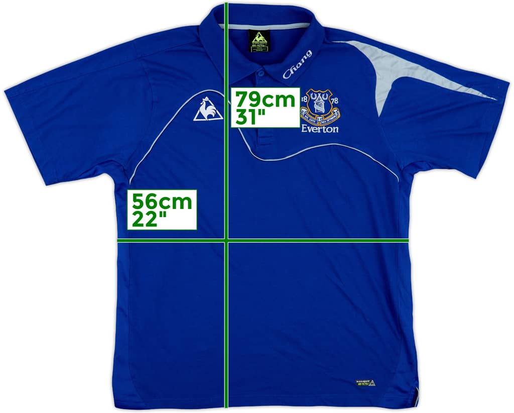 2009-10 Everton Le Coq Sportif Polo Shirt - 8/10 - (XL)