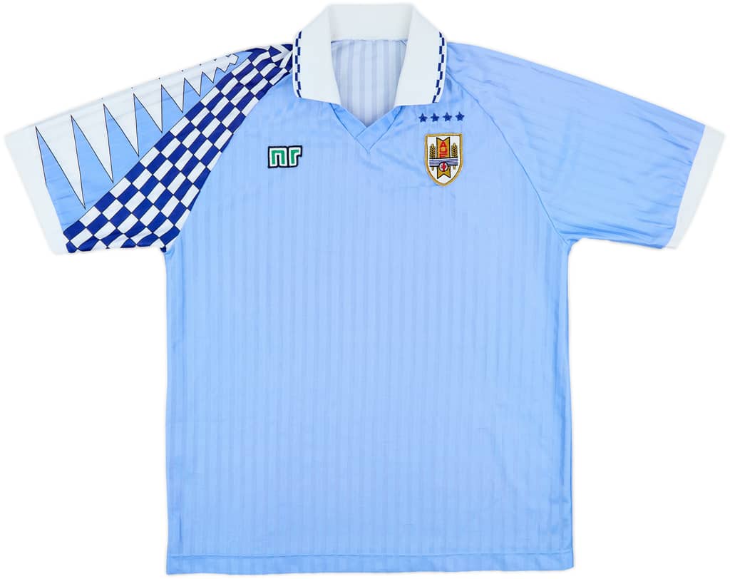 1992-95 Uruguay Home Shirt - 8/10 - (L)