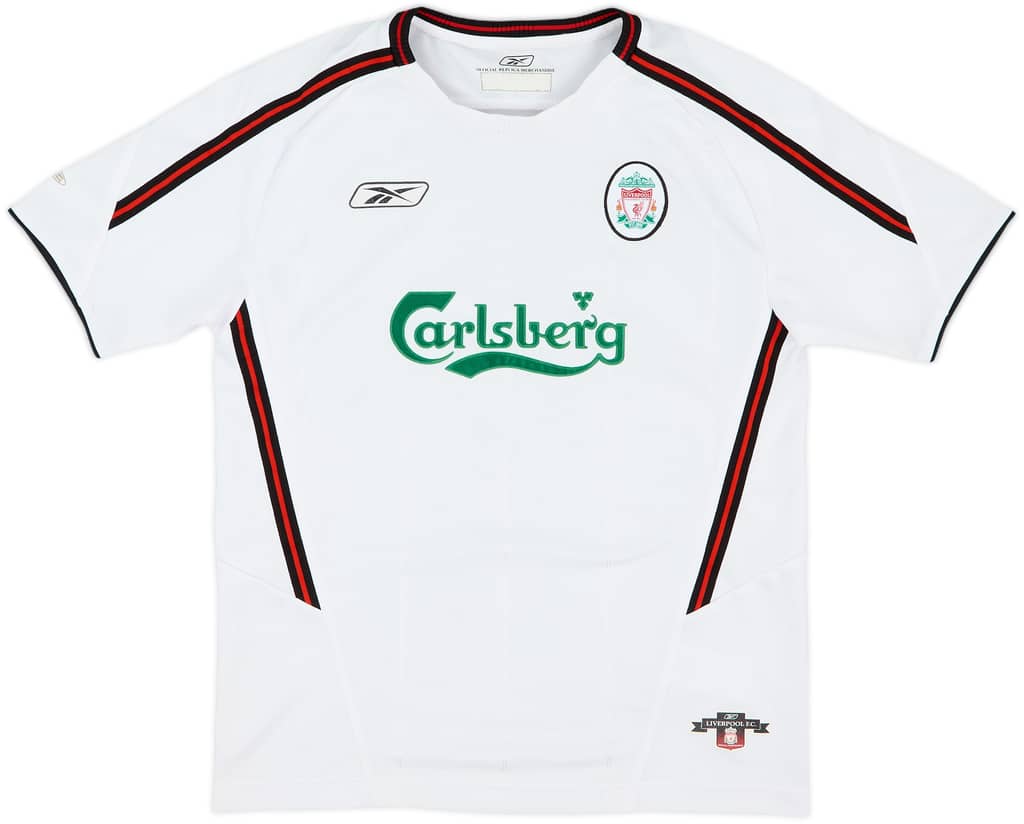 2003-04 Liverpool Away Shirt - 8/10 - (XL.Boys)