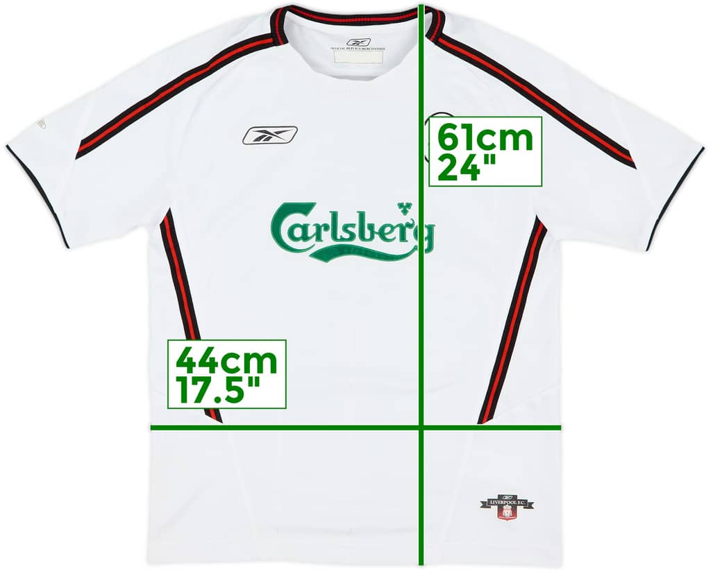 2003-04 Liverpool Away Shirt - 8/10 - (XL.Boys)