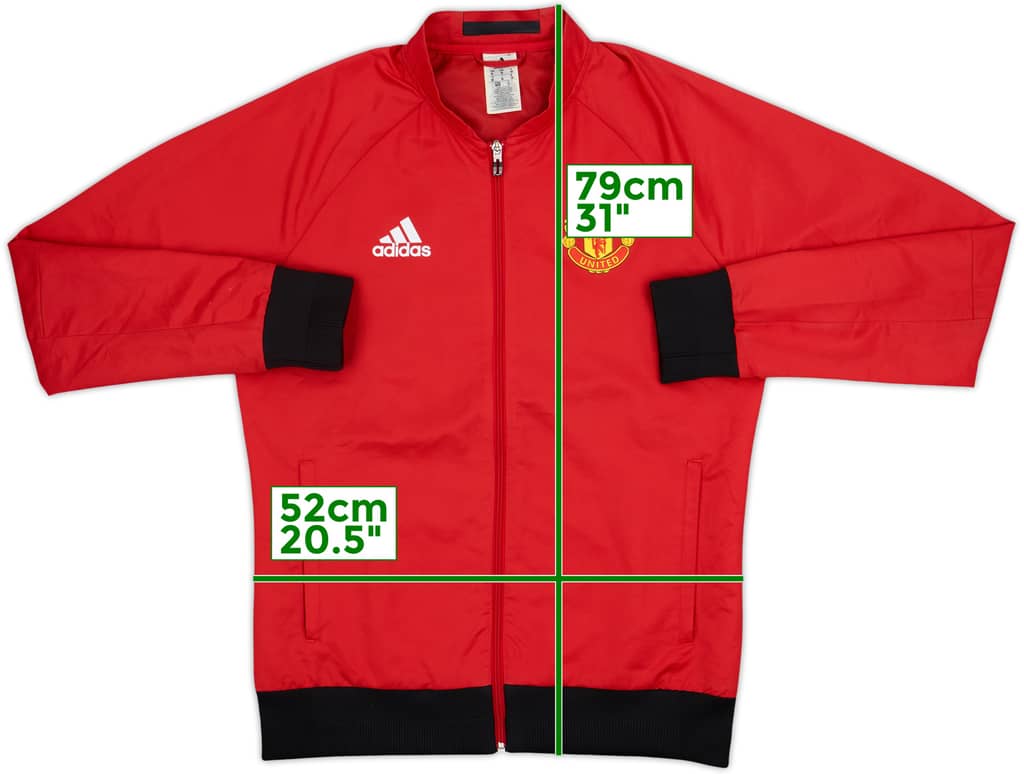 2015-16 Manchester United adidas Track Jacket - 9/10 - (M)