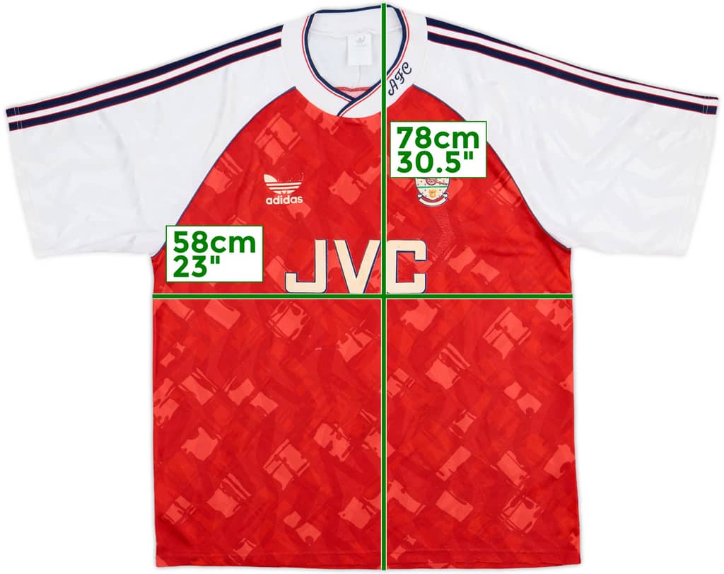 1990-92 Arsenal Home Shirt - 5/10 - (L)