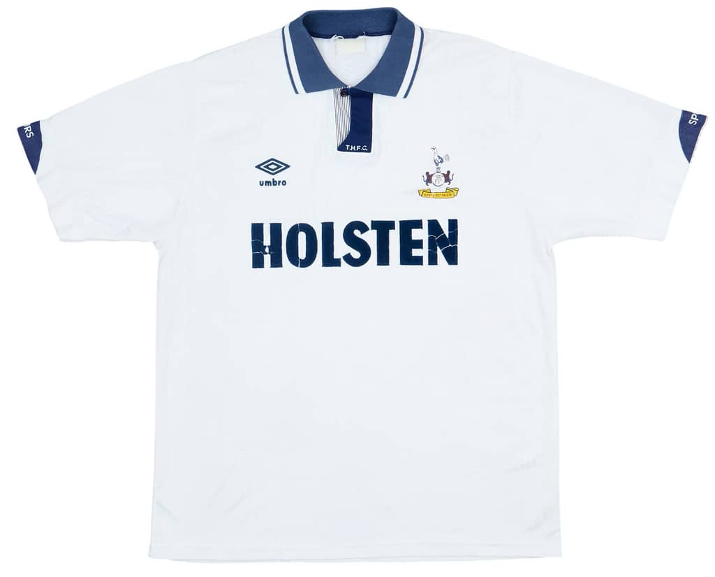 1991-93 Tottenham Home Shirt - 5/10 - (L)