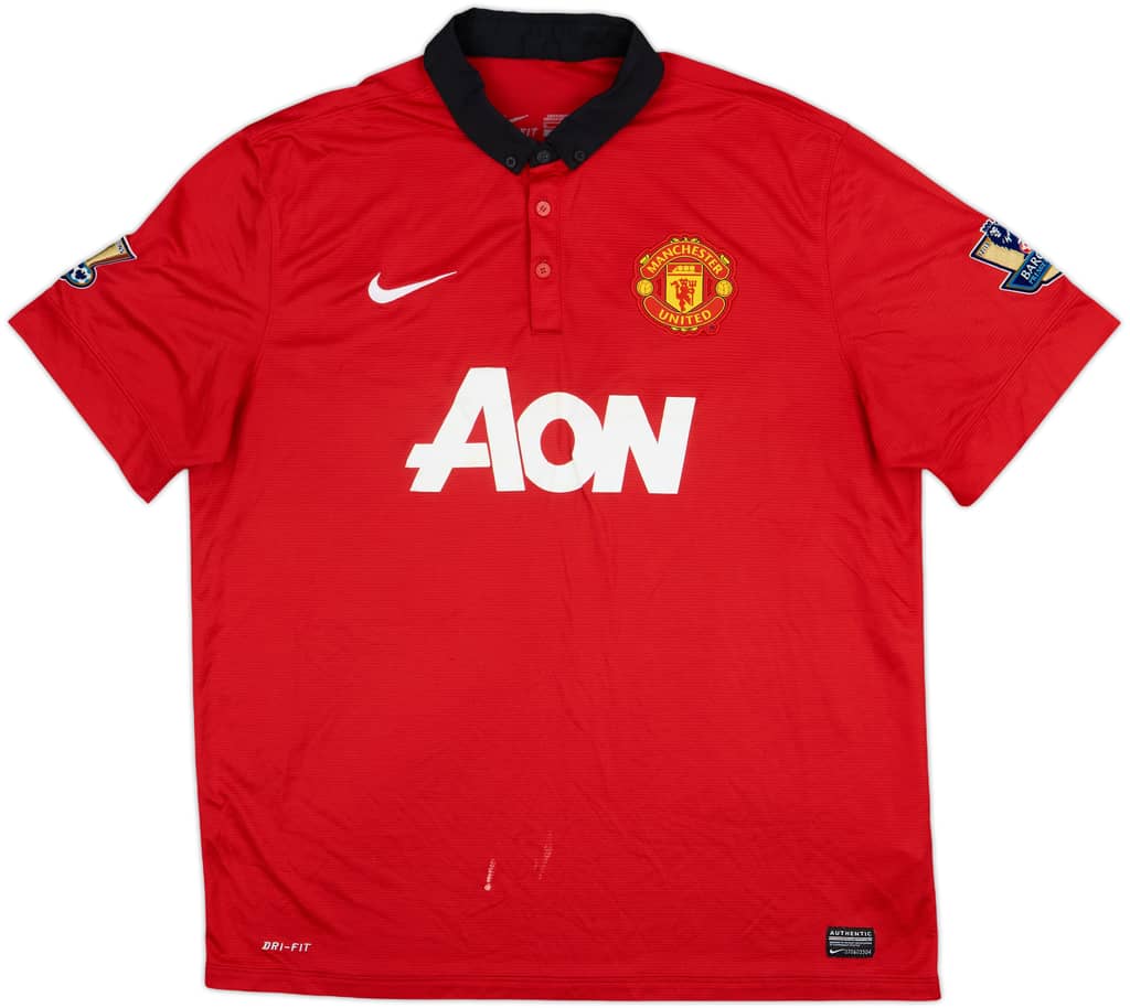 2013-14 Manchester United Home Shirt - 5/10 - (XL)