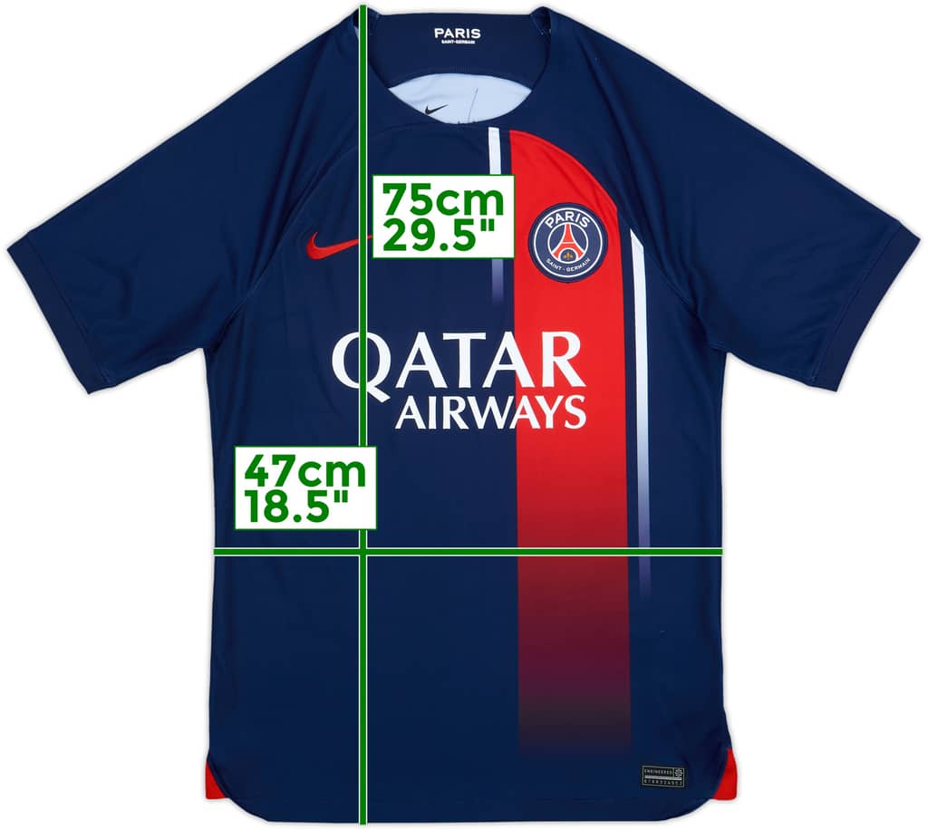 2023-24 Paris Saint-Germain Home Shirt - 8/10 - (S)