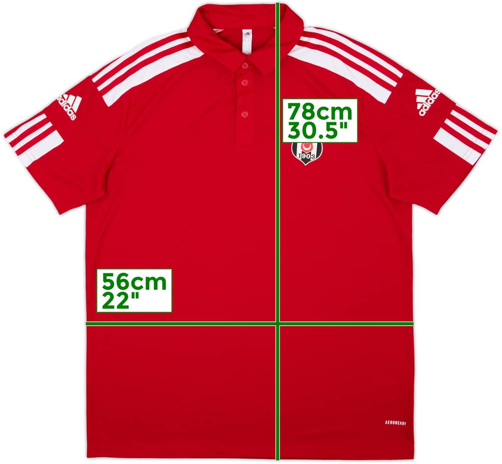 2021-22 Besiktas adidas Polo Shirt - 10/10 - (L)