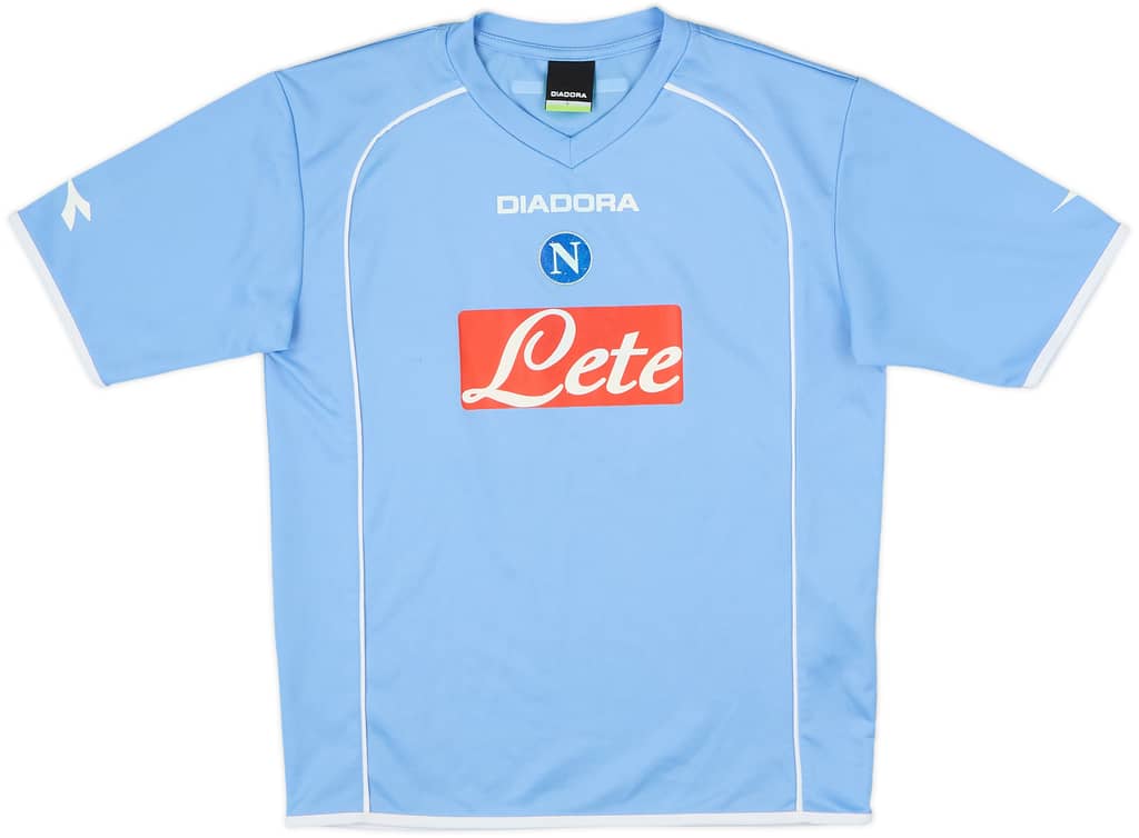 2006-07 Napoli Home Shirt - 7/10 - (S.Boys)