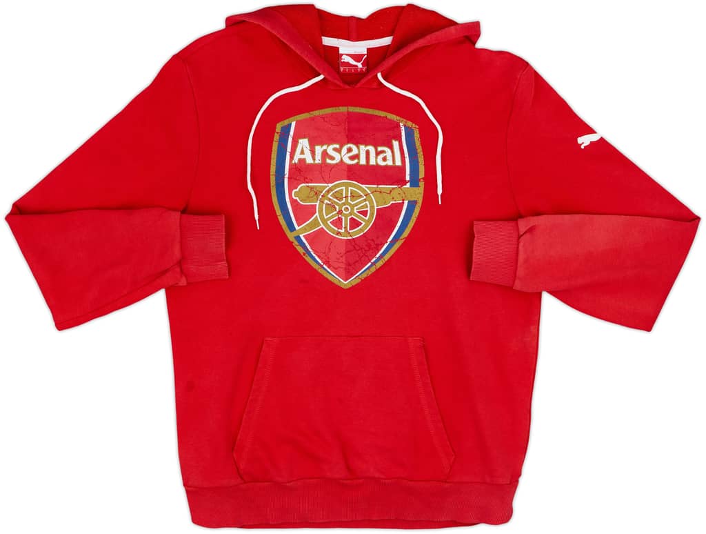 2014-15 Arsenal Puma Hooded Sweat Top - 5/10 - (S)