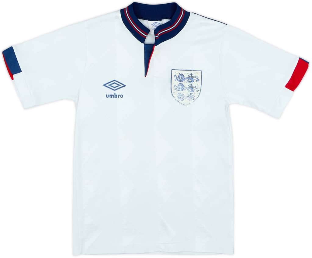 1987-90 England Home Shirt - 5/10 - (M.Boys)