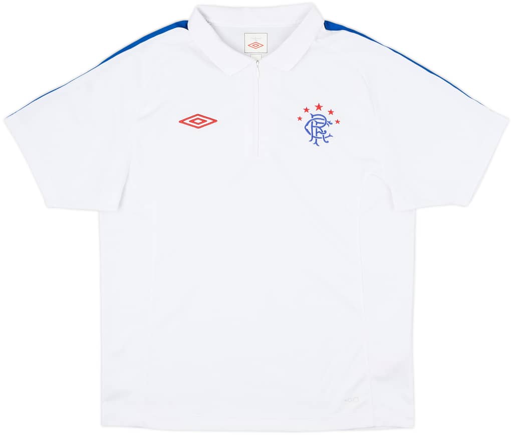 2010-11 Rangers 1/4 Zip Polo Shirt - 8/10 - (L)