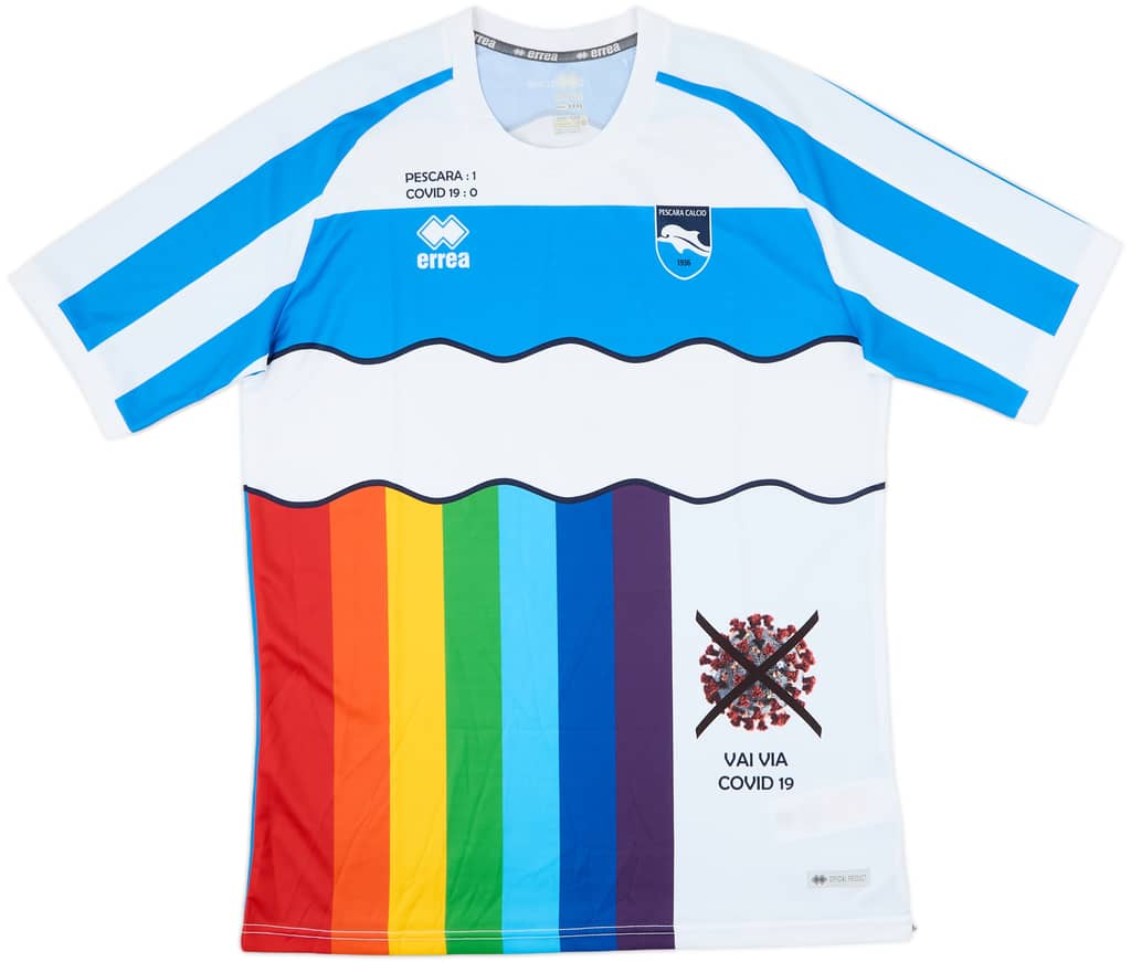2020 Pescara Special Edition 'Vai Va COVID19' Home Shirt - 10/10 - (3XL)