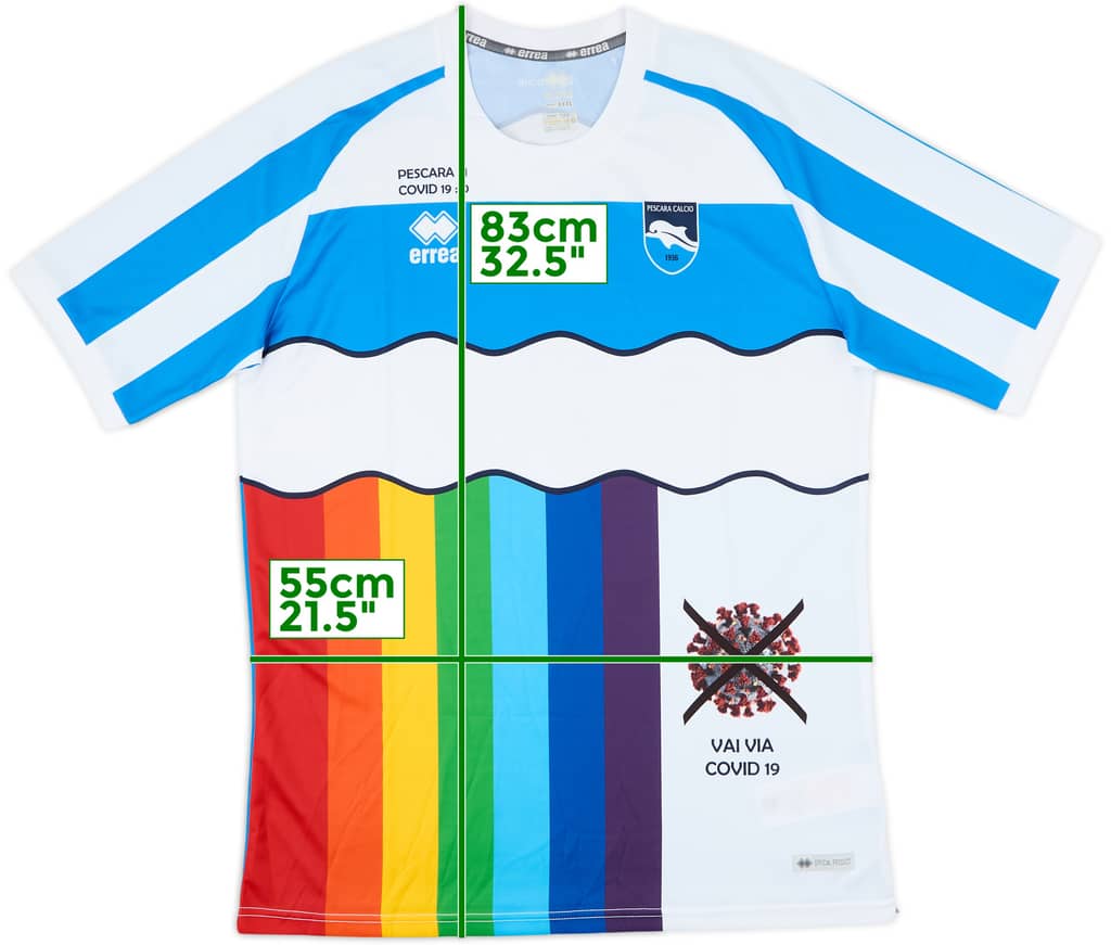 2020 Pescara Special Edition 'Vai Va COVID19' Home Shirt - 10/10 - (3XL)