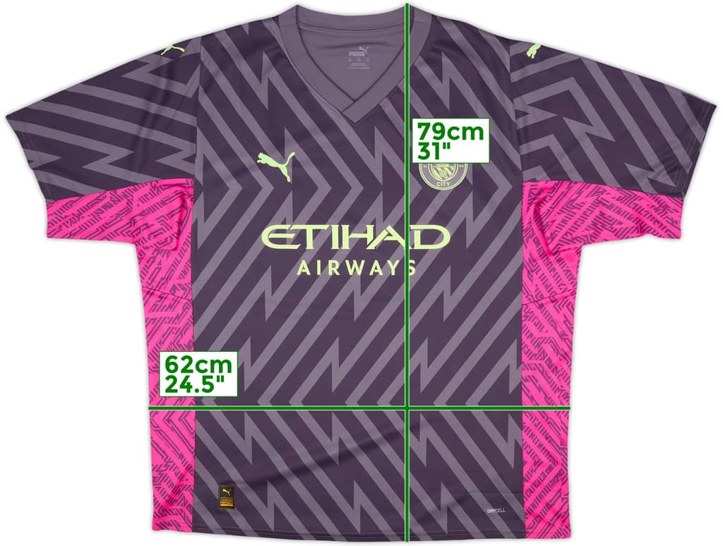 2023-24 Manchester City GK S/S Shirt - 10/10 - (XXL)