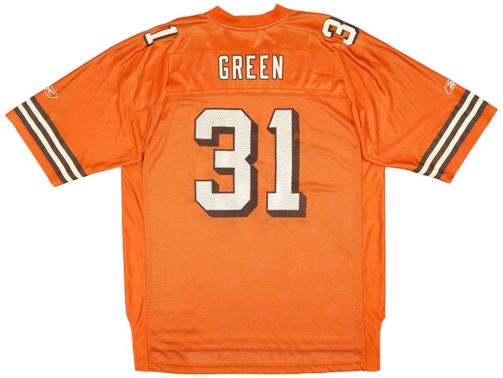 2002-04 Cleveland Browns Green #31 Reebok On Field Alternate Jersey (Very Good) XL