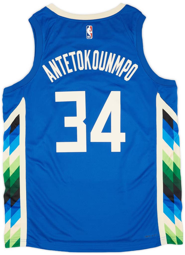 2022-23 Milwaukee Bucks Antetokounmpo #34 Nike Swingman Alternate Jersey (XL)