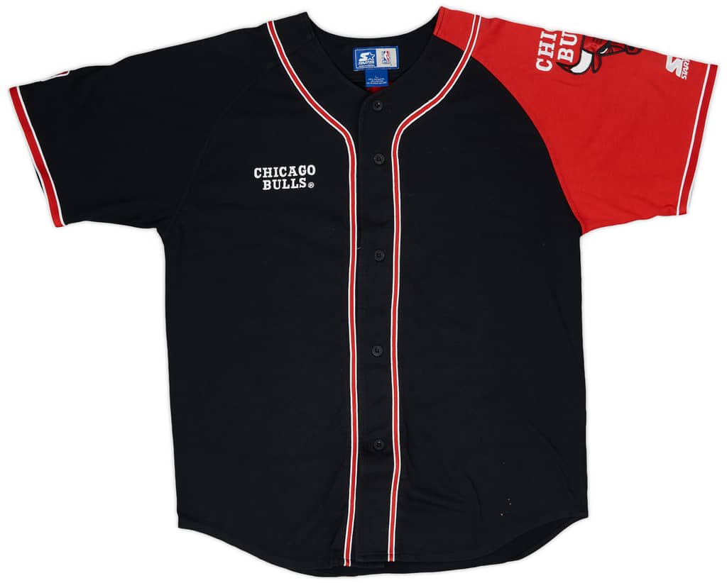 1990s Chicago Bulls Starter Baseball Jersey L