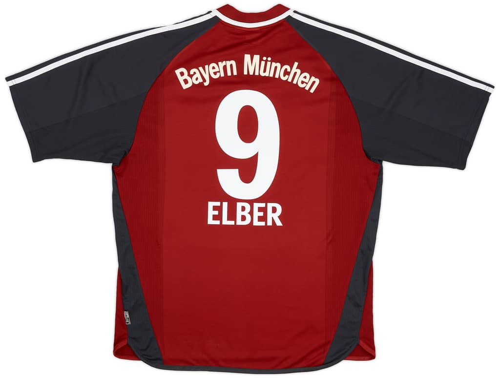 2001-02 Bayern Munich Home Shirt Elber #9 - 8/10 - (S)