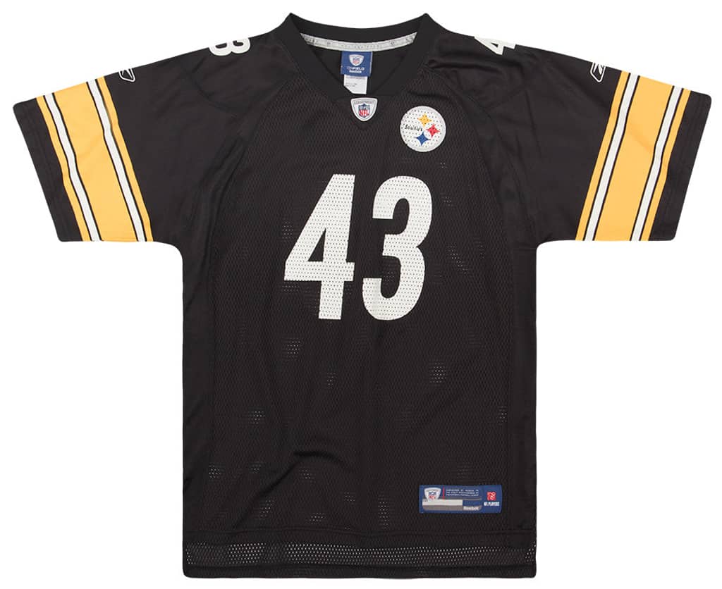2008-11 Pittsburgh Steelers Polamalu #43 Reebok On Field Jersey (Home) Y