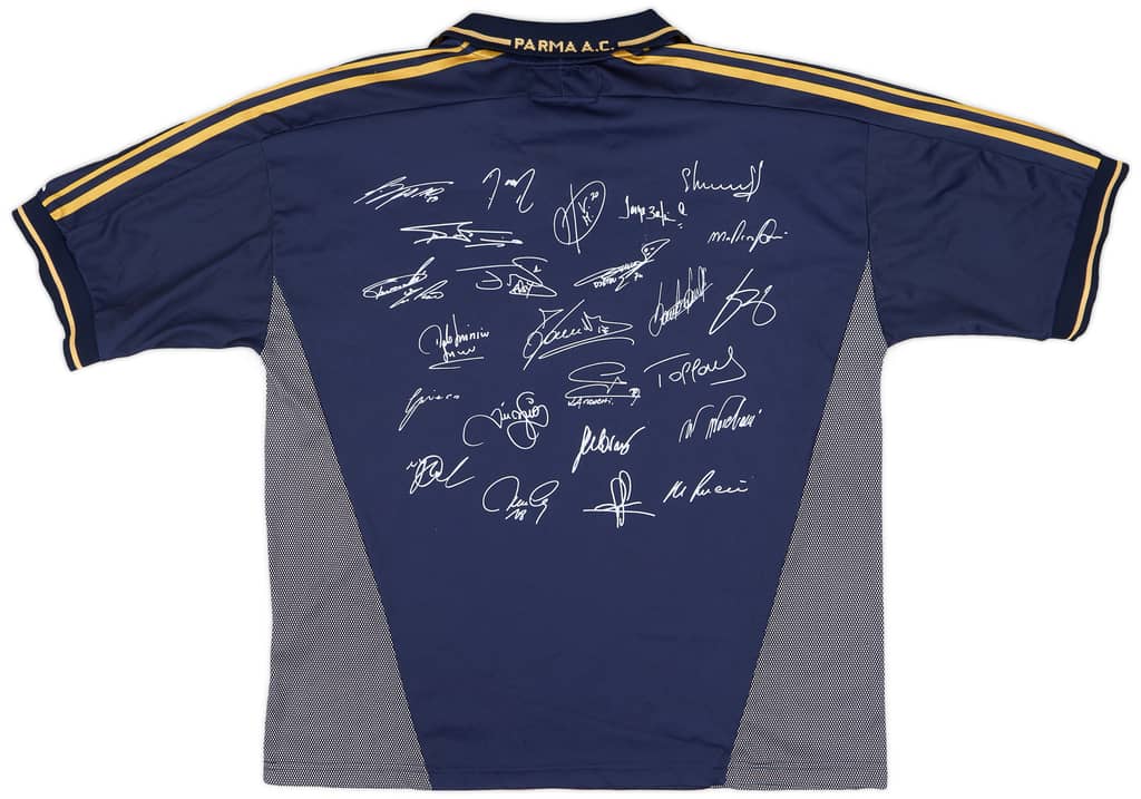 2001-02 Parma 'Signed' 'Finale TIM Cup' Away Shirt - 7/10 - (XL)