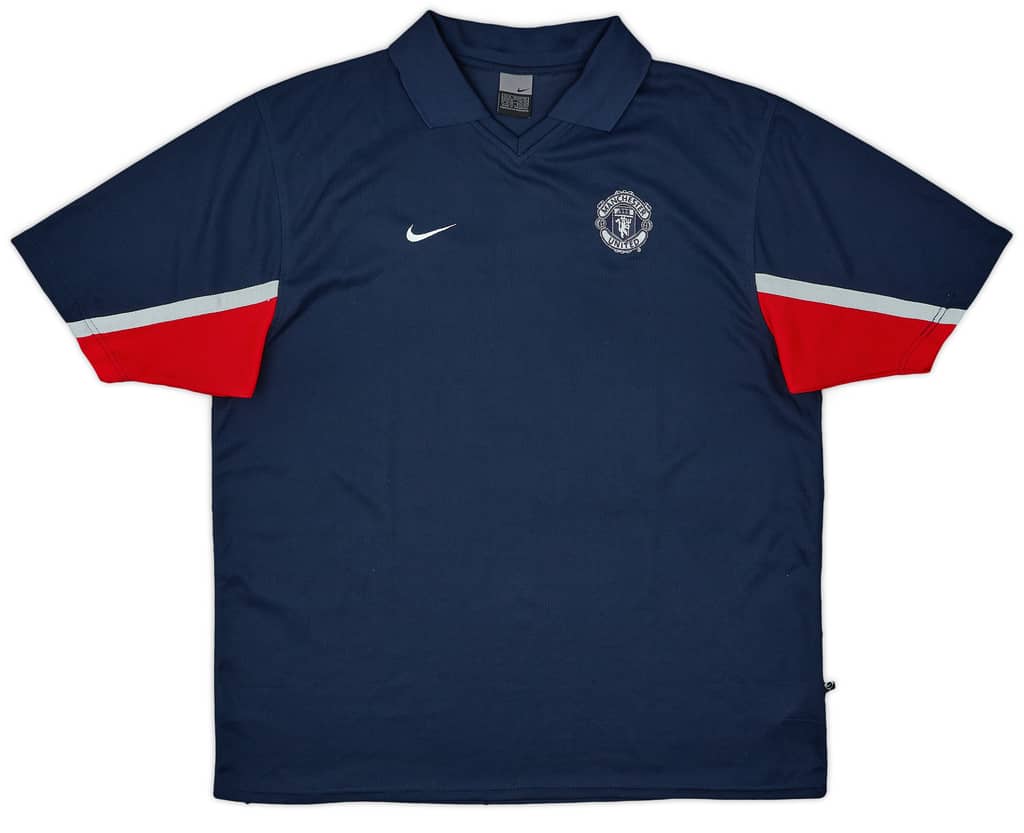 2003-04 Manchester United Nike Polo Shirt - 8/10 - (XL)