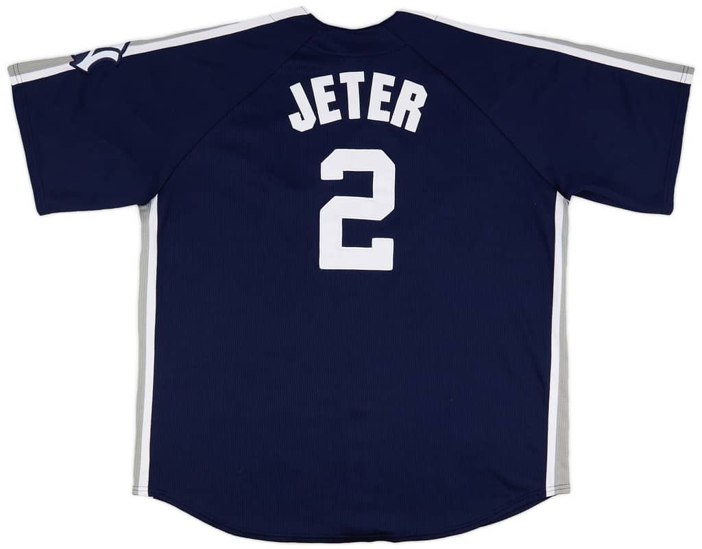 2012 New York Yankees Jeter #2 Majestic Jersey - 7/10 - (XXL)