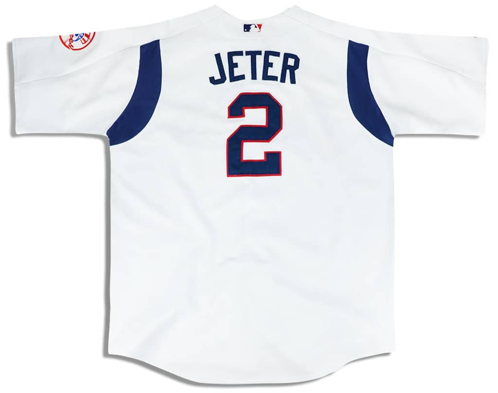 2000s New York Yankees Jeter #2 Authentic Majestic Jersey XXL