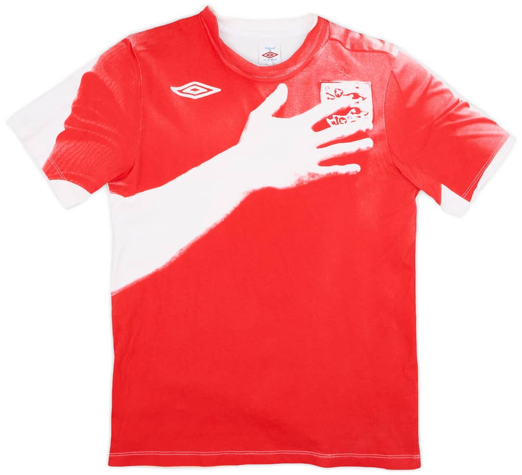 2011-12 England Umbro Grahpic Tee - 9/10 - (M)