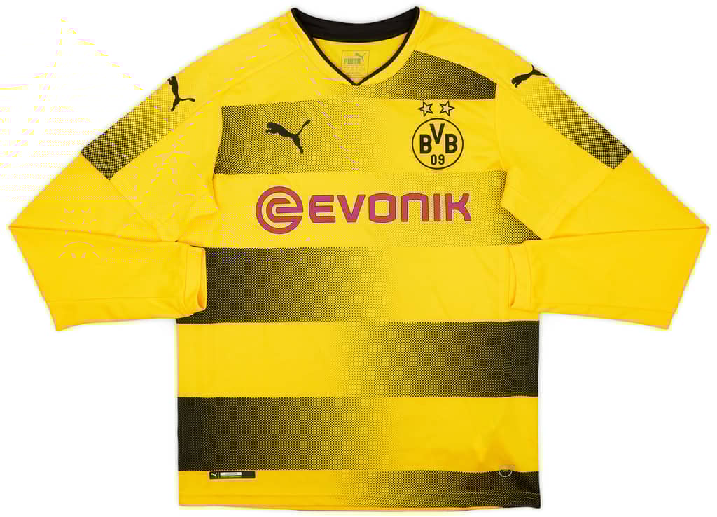 2017-18 Borussia Dortmund Home L/S Shirt - 8/10 - (L.Boys)