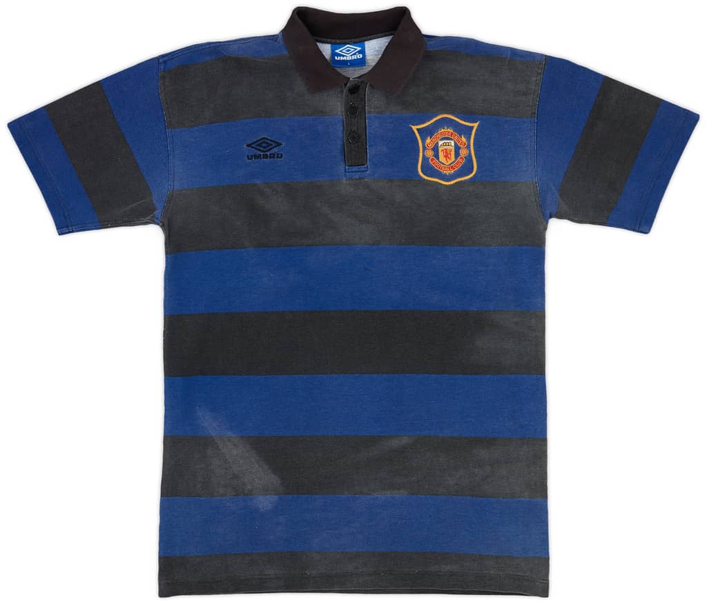 1994-95 Manchester United Umbro Polo Shirt - 4/10 - (L)