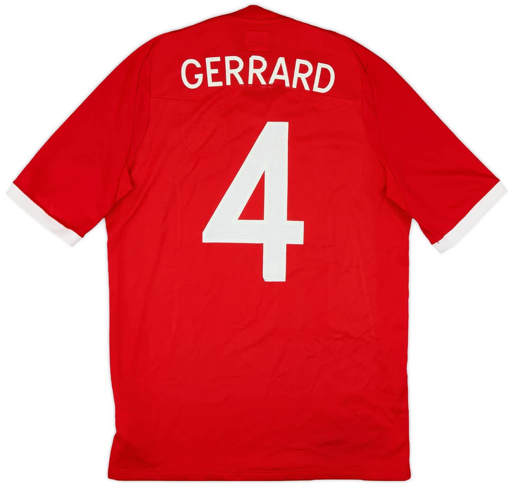 2010-11 England Away Shirt Gerrard #4 - 6/10 - (M)