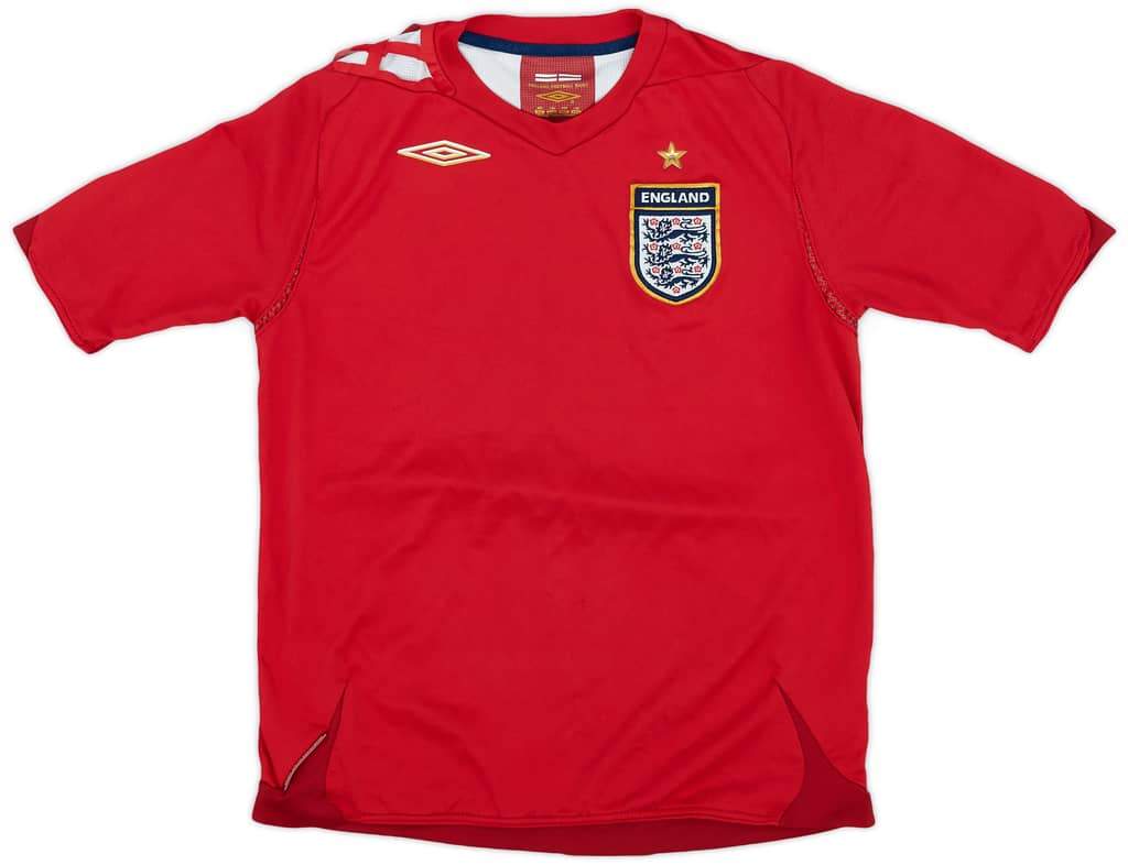 2006-08 England Away Shirt - 7/10 - (M.Boys)