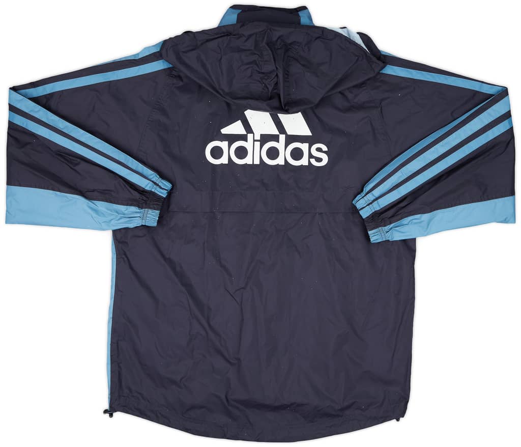 2001-02 Olympique Marseille adidas Hooded Rain Jacket - 5/10 - (M)