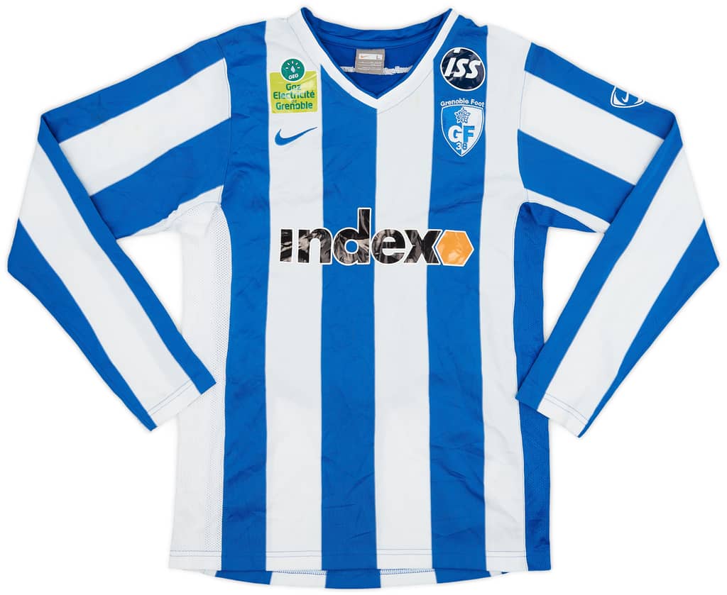 2008-09 Grenoble Foot Home L/S Shirt - 7/10 - (L.Boys)