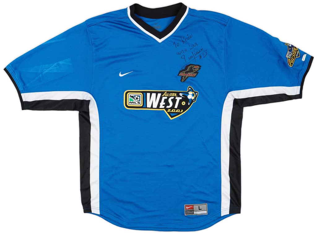 2001 MLS All-Star West Match Issue Signed Home Shirt Graziani #20