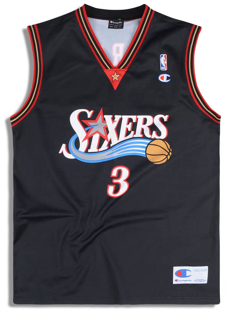 2000-06 Philadelphia 76ers Iverson #3 Champion Jersey (Away) Y