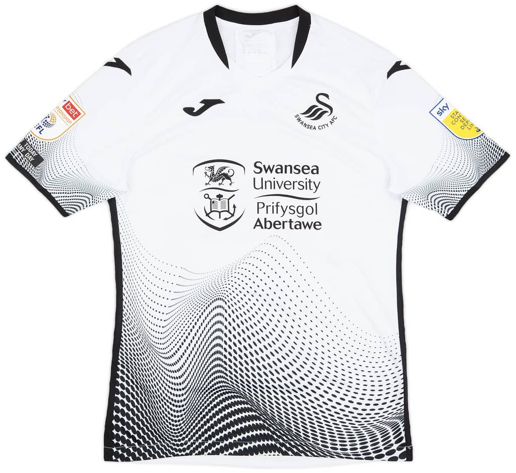 2020-21 Swansea Match Issue Home Shirt Palmer #45