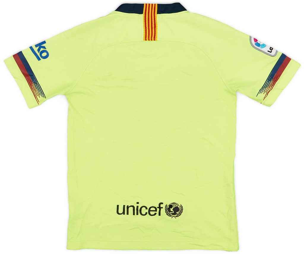 2018-19 Barcelona Away Shirt - 7/10 - (M.Boys)