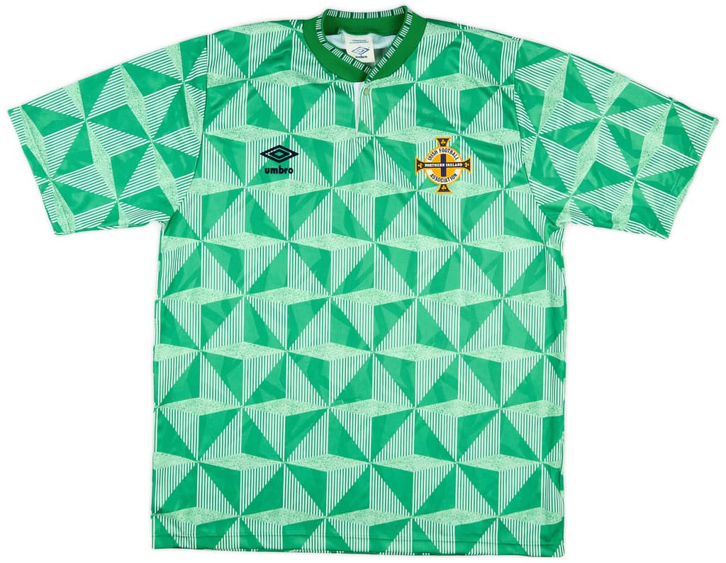 1990-92 Northern Ireland Home Shirt - 8/10 - (L)