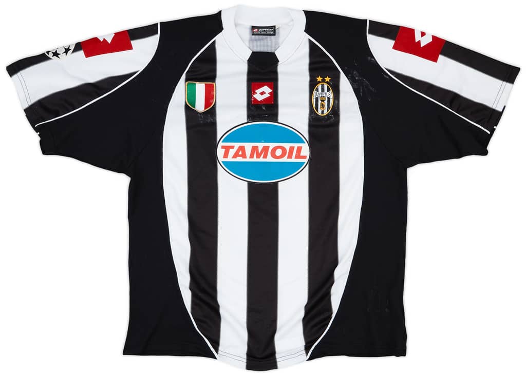 2002-03 Juventus Match Issue Champions League Home Shirt Birindelli #15