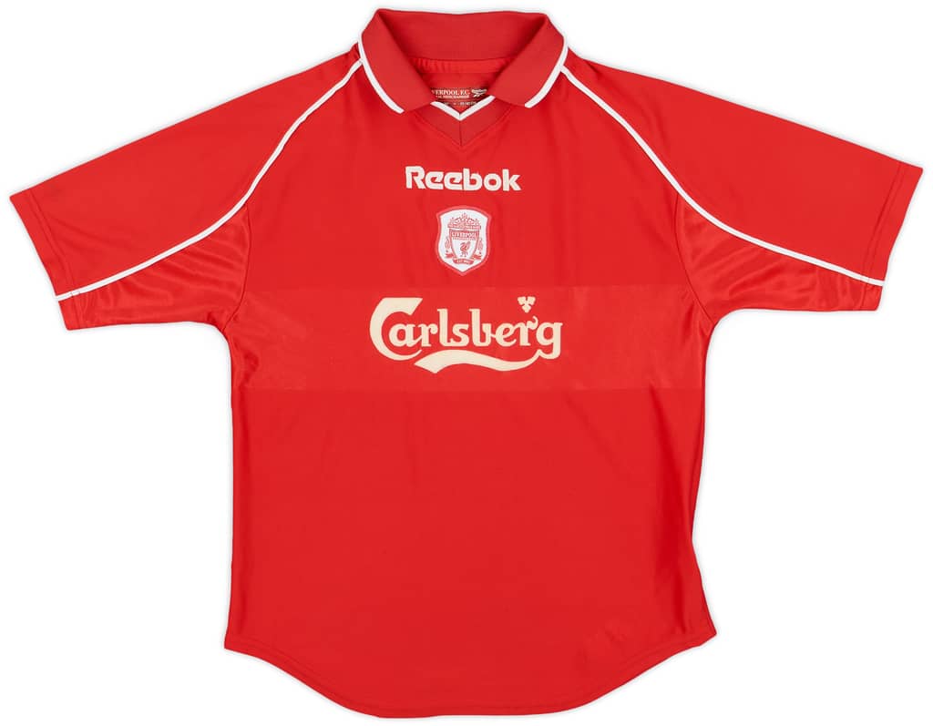 2000-02 Liverpool Home Shirt - 9/10 - (M.Boys)