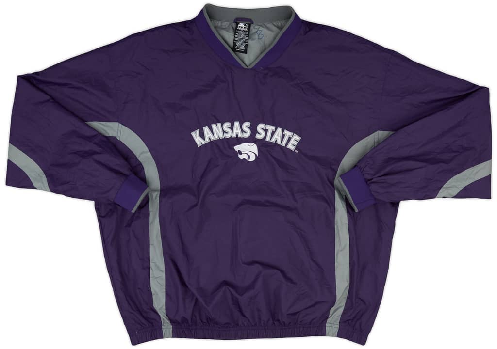 1990s Kansas State Wildcats Starter Pullover Windbreaker Jacket - 9/10 - (XL)