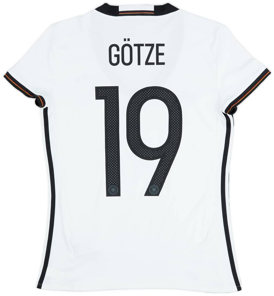 2015-16 Germany Home Shirt Gotze #19 - 9/10 - (Women's M)