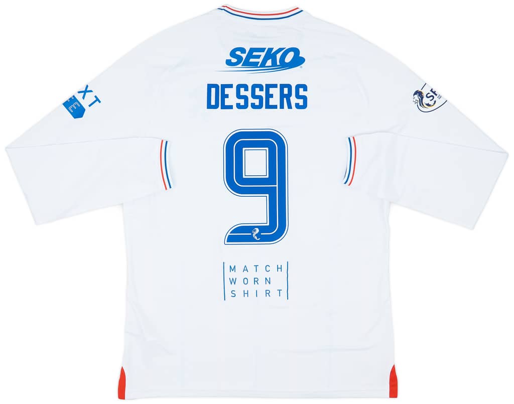 2023-24 Rangers Match Issue Away L/S Shirt Dessers #9