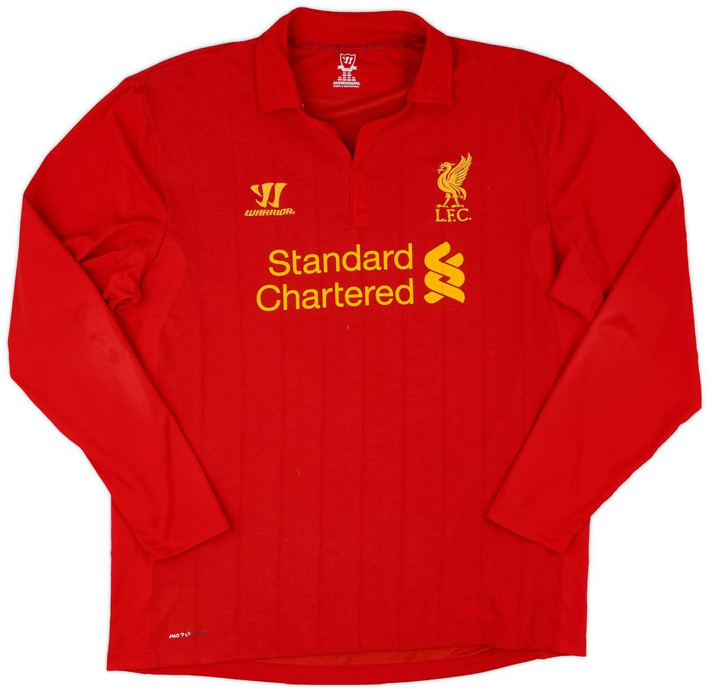 2012-13 Liverpool Home L/S Shirt Suarez #7 - 7/10 - (XXL)