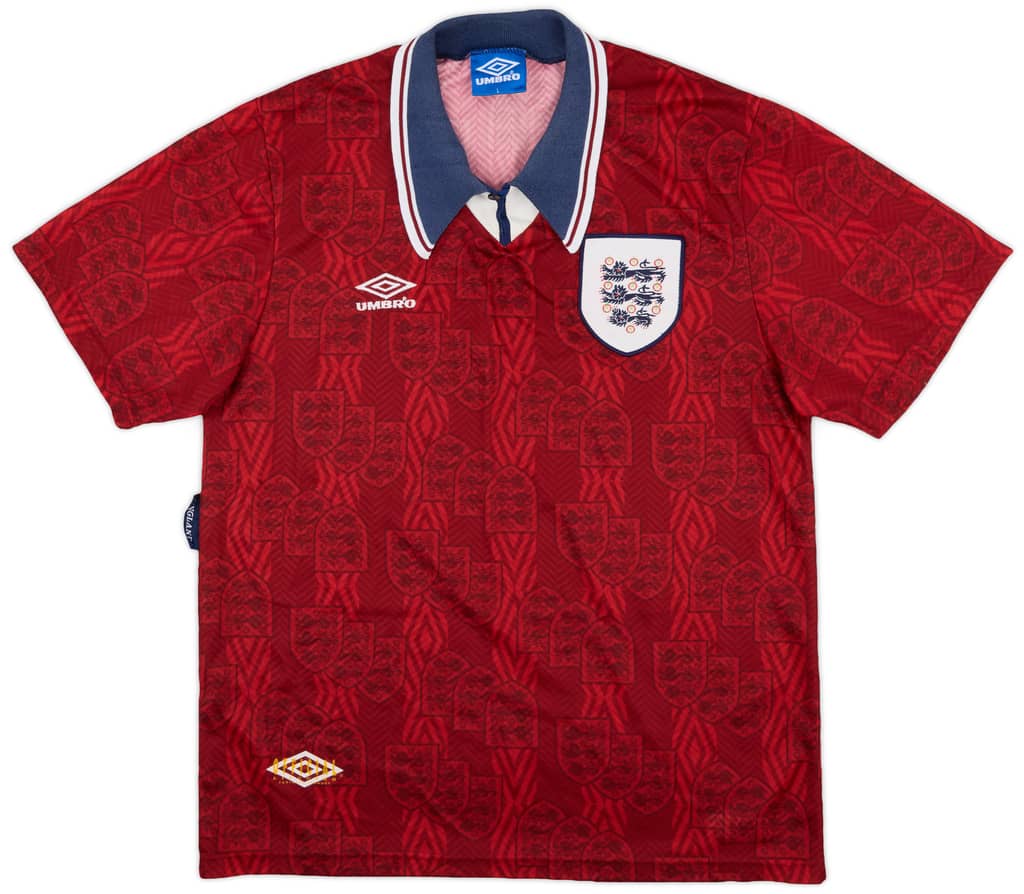 1993-95 England Away Shirt - 8/10 - (L)