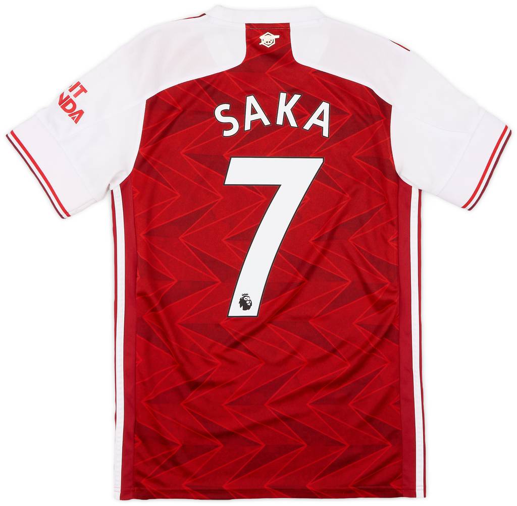 2020-21 Arsenal Home Shirt Saka #7 - 9/10 - (S)