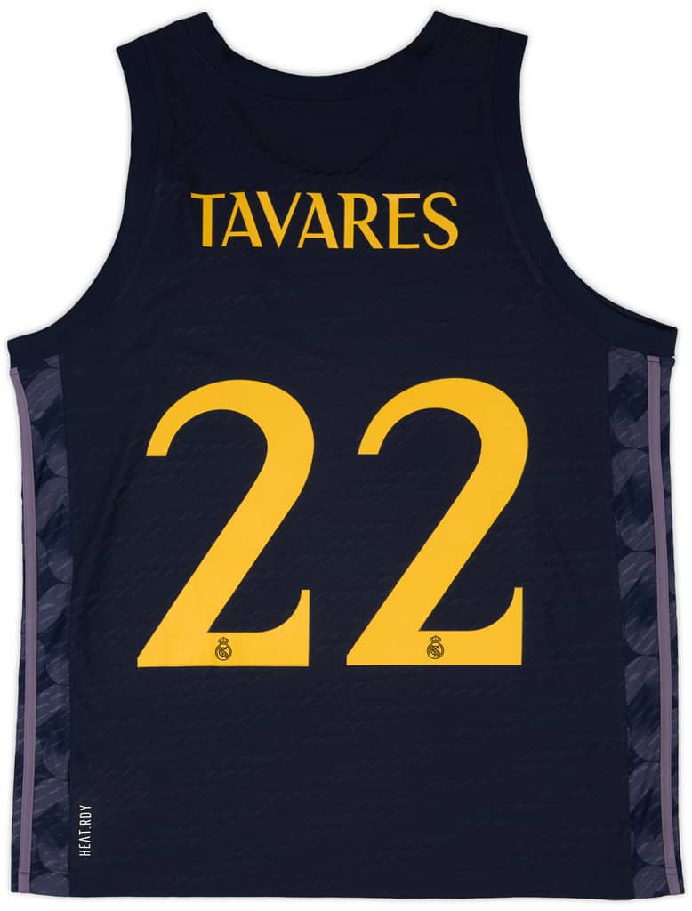 2023-24 Real Madrid Basketball Away Jersey Tavares #22 (XL)