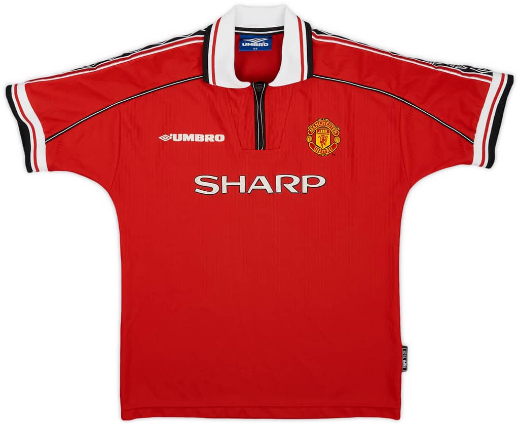 1998-00 Manchester United Home Shirt - 8/10 - (L.Boys)
