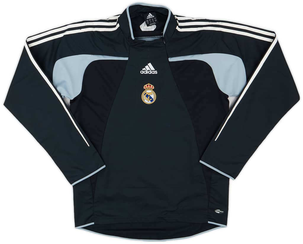 2004-05 Real Madrid adidas 1/4 Zip Training Top - 6/10 - (S)